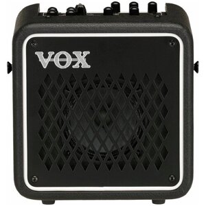 Vox Mini Go 3 портативный комбоусилитель, 3 Вт, цвет черный. 11 типов усилителей, 8 эффектов, 33 барабанных паттерна, вокодер