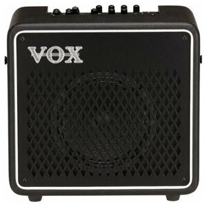 Vox Mini Go 50 гитарный комбоусилитель, 50 Вт, цвет черный. 11 типов усилителей, 8 эффектов, 33 барабанных паттерна, вокодер, лу
