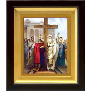 Воздвижение Креста Господня, икона в киоте 14,5*16,5 см