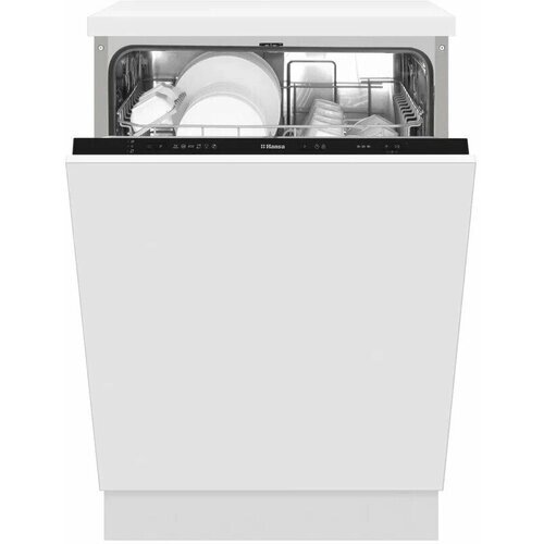 Встраиваемая посудомоечная машина Hansa ZIM615PQ, 60 см, с защитой от протечек, 5 программ, 2 корзины, режим экстра сушки и половинной загрузки, отсрочка старта