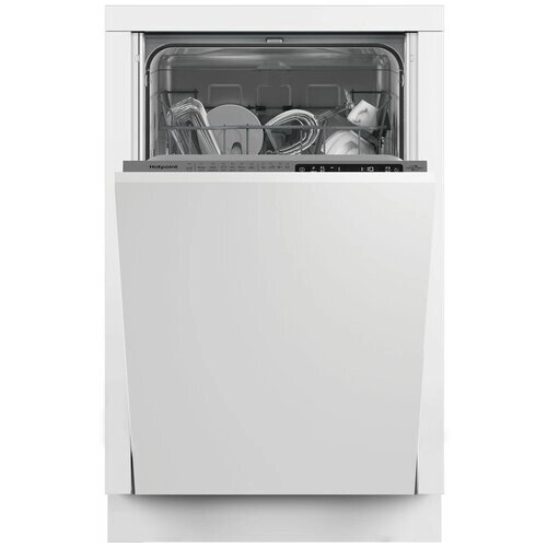Встраиваемая посудомоечная машина HOTPOINT HIS 1C69, узкая, ширина 44.8см, полновстраиваемая, загрузка 10 комплектов
