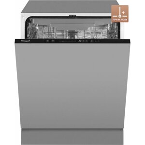 Встраиваемая посудомоечная машина с лучом на полу Weissgauff BDW 6136 D Info Led (модификация 2024 года),3 года гарантии, 14 комплектов, 3 корзины, 6 программ, дополнительная сушка, интенсивная программа, быстрая