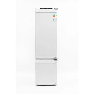 Встраиваемый холодильник двухкамерный SCANDILUX CTFBI205E TOTAL NO FROST, Высота 193 см, петли Door on Door, жесткое крепление фасада, LED подсветка, Полки из закалённого стекла, Энергопотребление А, производство Китай