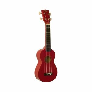 WIKI UK10G/RD - гитара укулеле сопрано, клен, цвет - красный глянец, чехол в комплекте