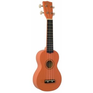 WIKI UK10S OR гитара укулеле сопрано, клен, цвет оранжевый матовый, чехол в комплекте