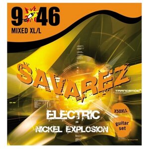 X50XLL Explosion Комплект струн для электрогитары, никелированные, 9-46, Savarez