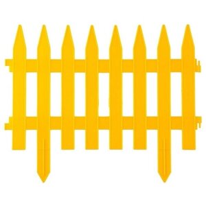 Забор декоративный GRINDA Классика 422201, 3 х 0.45 х 0.28 м, желтый