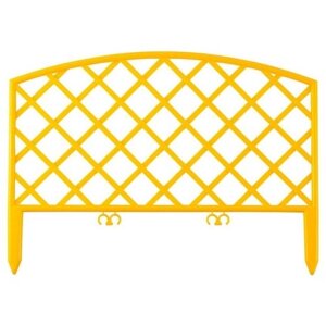 Забор декоративный GRINDA Плетень 422207, 3.2 х 0.31 х 0.24 м, желтый