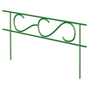 Забор декоративный Лиана Прямой, 4.4 х 0.06 х 0.45 м, зеленый