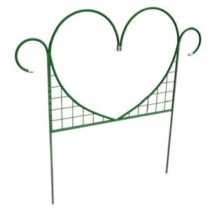 Забор декоративный, ограждение садовое декоративное для клумб, для грядок, для цветов "Сердце" 5 секций 0,76 х 0,77 м