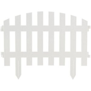 Забор декоративный "RENESSANS" белый (5 секций)