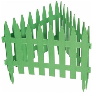 Забор декоративный "Рейка", 28 х 300 см, зеленый, Palisad 65005