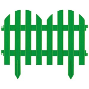 Забор декоративный Романтика, 28х300 см, зеленый