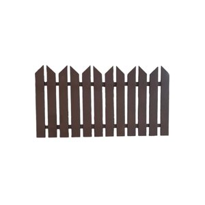 Забор из массива хвои, коричневый (148х78 см)