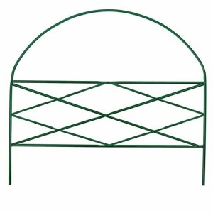 Забор садово парковый металл `Ромб` h-0,675 м L-2,425 м