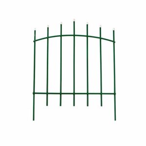 Забор садово-парковый металл `Вертикаль мини` h-0,67 м L-2,575 м