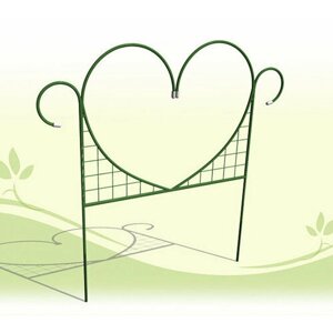 Забор садово-парковый "Сердце"выс. 0,7м, дл. 3,5м, дл. дел. 0,7м) ст. тр. 10мм Оазис К-156-5