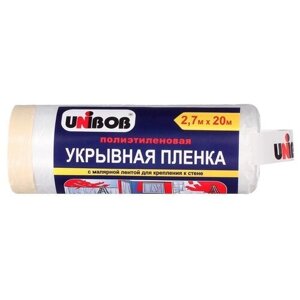 Защитная пленка UNIBOB 49694, 20 м х 2.7 м, 10  г/м2, прозрачный