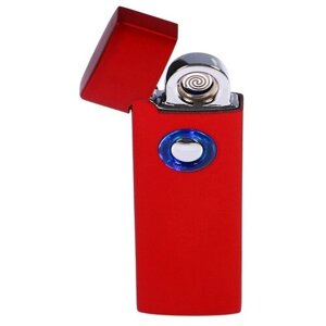 Зажигалка электронная, USB, спираль, 2.5 х 8 см, красная 3018073