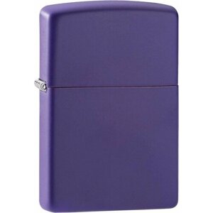 Зажигалка ZIPPO Classic с покрытием Purple Matte, латунь/сталь, фиолетовая, матовая, 38x13x57 мм № 237
