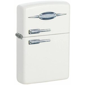 Зажигалка Zippo Retro Fridge Design с покрытием White Matte 49636