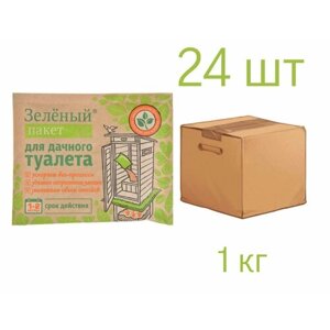 Зеленый пакет для дачного туалета 112, 30 гр*24 шт