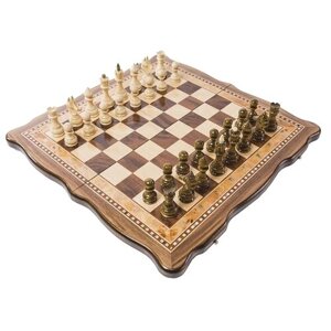 Zeynalyan Шахматы Турнирные-3 инкрустация 40 коричневый игровая доска в комплекте