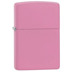 ZIPPO Classic с покрытием Pink Matte, латунь/сталь, розовая, матовая, 38x13x57 мм