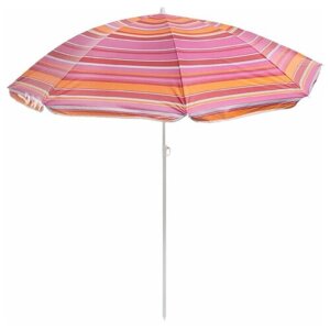Зонт пляжный "Модерн" с серебряным покрытием, d=150 cм, h=170 см, микс. В упаковке шт: 1