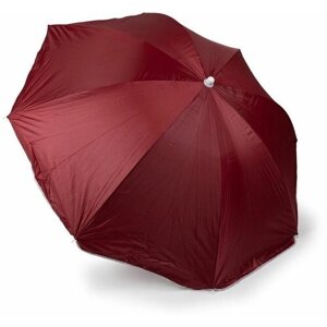 Зонт пляжный, складной, купол 185см Бордовый