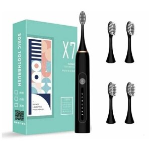 Звуковая зубная щетка Sonic Toothbrush Smarter X-7, черная