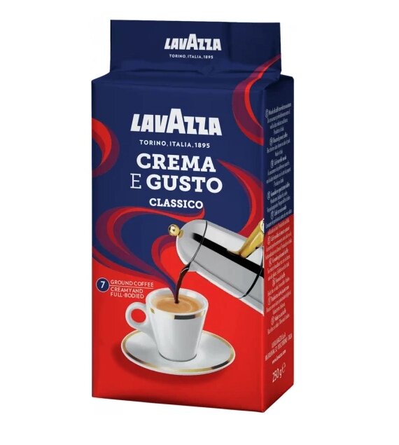 Кофе молотый Lavazza Crema e Gusto Classico, 250 г от компании choko-city - фото 1