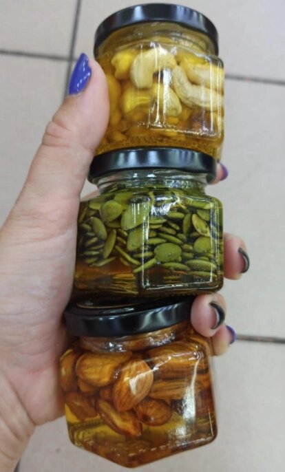 Мёд с орешками 110 гр в ассортименте от компании choko-city - фото 1