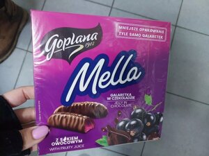 Мармелад Goplana Mella черная смородина в шоколаде 190 г