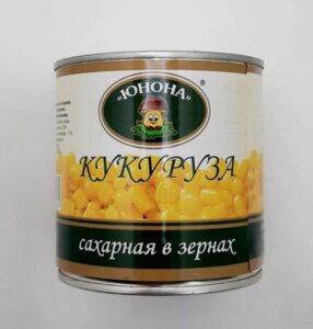 Кукуруза "Юнона" ж/б 0,34кг * 12 штук в Краснодарском крае от компании choko-city