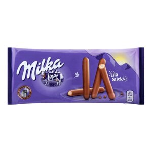 Печенье Milka Lila Sticks покрытое молочным шоколадом, 112г