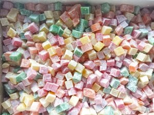 Рахат-лукум кубики фруктовые в сахарной пудре, 3 кг (1225ш)