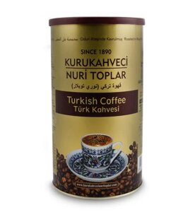 Молотый кофе Kurukahveci Nuri Toplar на древесных углях 500 гр