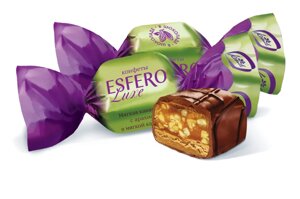 Конфеты ESFERO Luxe мягкая какао-нуга с арахисом в мягкой карамели 500 гр. (9437)