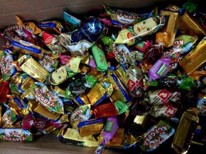 Конфеты шоколадно-карамельный МИКС 1 кг CУПЕP AКЦИЯ