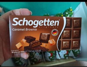Шоколад Schogetten caramel brownie 100 гр