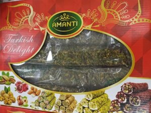 Лукум Аманти с фисташкой и гранатовым вкусом 2,5 кг Турция (3559к)