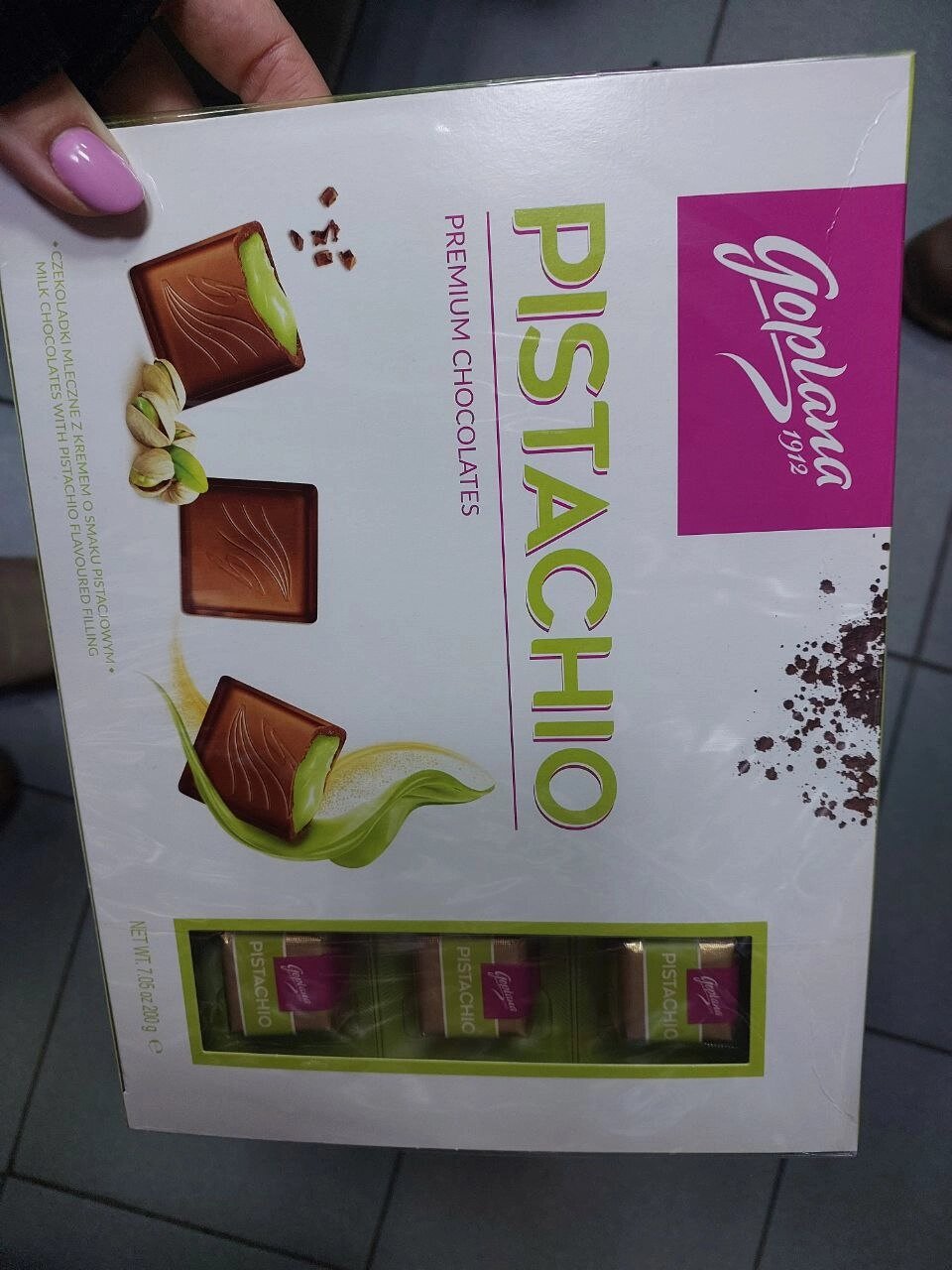 Шоколадные конфеты GOPLANA Pistachio Фисташка 200гр от компании choko-city - фото 1