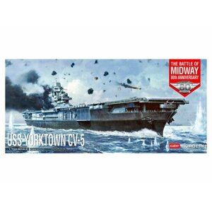 14229 Academy Авианосец USS Yorktown CV-5 The Battle of Midway 80th anniversary (1:700)