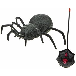 1TOY RoboLife игрушка Робо-паук (свет, звук, движение, светится в темноте) на РУ , коробка с окном