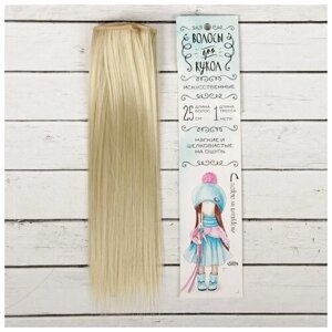2294911 Волосы - тресс для кукол 'Прямые' длина волос 25 см, ширина 100 см, цвет № 88