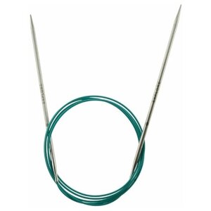 36080 Knit Pro Спицы круговые для вязания Mindful 4,5мм/60см, нержавеющая сталь, серебристый
