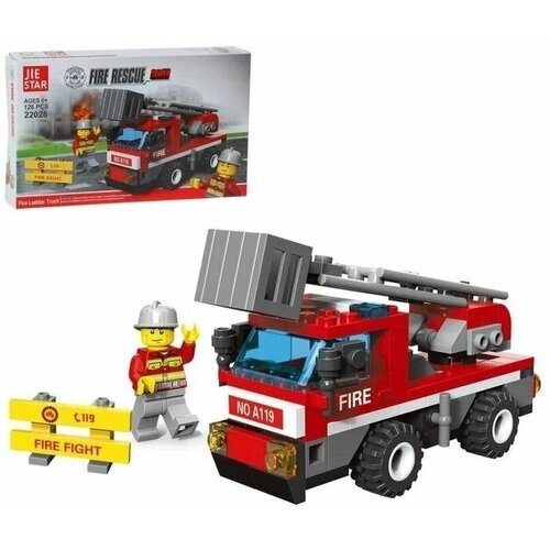 3д конструктор для мальчиков пожарная машина игрушка от компании М.Видео - фото 1