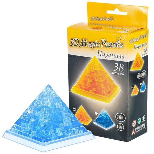 3D-Пазл Yuxin "Египетская Пирамида" Crystal Puzzle, Синяя от компании М.Видео - фото 1