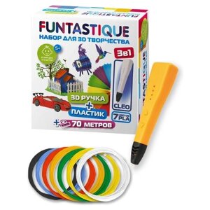 3D ручка Funtastique Cleo + PLA-пластик оранжевый